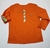 Bata Laranja Infantil Detalhes Coelhos Verdes Páscoa Novo