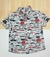 Camisa Social Retrô Bigode Infantil Novo