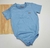 Body Camiseta T-Shirt Malha Azul Bebê Infantil Novo