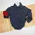 Body Social Azul Marinho Detalhes Vermelho Corôas Brancas Reino Unido Novo - comprar online