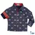 Camisa Infantil Realeza Azul Marinho detalhes Vermelho Novo