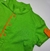 Polo Verde Limão Detalhes Laranja Infantil Novo - comprar online