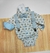 Body Social Filadélfia Losangos Azul Bebê, Caqui e Branco + Gravata + Suspensório Infantil Novo - comprar online