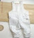 Jardineira Branca Infantil Novo - comprar online