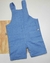 Jardineira Linho Azul Maya Infantil Novo - comprar online