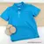 Camisa Polo Azul Turquesa Novo