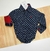 Body Social Azul Marinho Corôas Brancas Novo - comprar online
