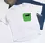 T-shirt Branca Bolso Verde Zíper Utrends Novo
