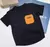 T-shirt Preta Bolso Laranja Zíper Utrends Novo