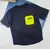T-shirt Preta Bolso Verde Zíper Utrends Novo