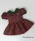 Vestido Infantil Baby Losangos Natal Novo