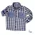 Camisa Xadrez Marinho Bolsos Infantil Vietnã Novo