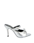 MULE SALTO ALTO LAÇO PERFUROS PRATA - comprar online