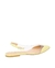 SAPATILHA SLINGBACK EM COURO COM VINIL AMARELO CLARO - comprar online