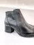 BOTA CANO CURTO EM COURO PRETO - loja online