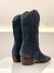 BOTA DE CANO MÉDIO COWBOY EM CAMURÇA AZUL NAVAL - loja online