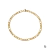Pulseira Masculina 3x1 Aço Dourado 5mm - comprar online