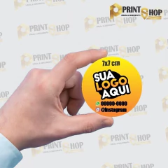 adesivo vinil personalizado 7x7 180 unidades - comprar online