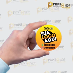 adesivo vinil personalizado 5x5 330 unidades