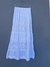 Saia Indiana Longa Branca Boho Chic com Renda – Estilo Hippie Gypsy na internet
