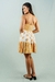 Imagem do Vestido Feminino Indiano Curto Crepe De Alcinha Bordado