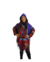 Imagem do Poncho Feminino Indiano com Capuz e Estampa Étnica