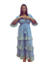 Vestido Longo Indiano Feminino Indiano Boho - Mimos Moda Alternativa