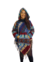 Poncho Feminino Indiano com Capuz e Estampa Étnica - Mimos Moda Alternativa