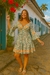 Vestido indiano curto de seda serena - loja online