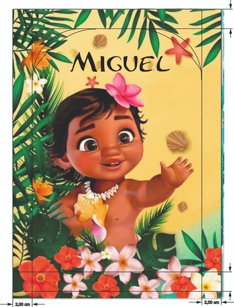 25 Unidades de Mochila Personalizada Moana Baby - Lembrancinha de Aniversário