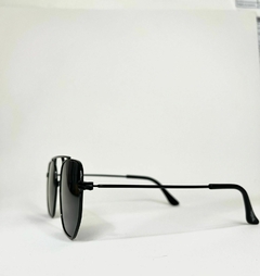 Espiral Ásia Clássico Retangular - Preto - Metal - Espiral Sunglass