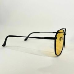 Espiral Samba Retangular - Amarelo / Preto - Metal - Espiral Sunglass