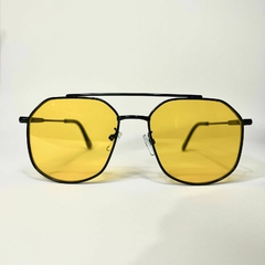 Espiral Samba Retangular - Amarelo / Preto - Metal - comprar online