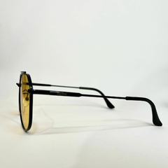 Espiral Samba Retangular - Amarelo / Preto - Metal - loja online