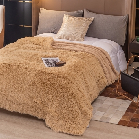 Frazada Terciopelo con Corderito - City Blanco - comprar online