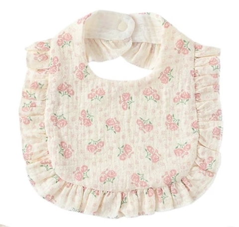 Babero de Muselina Rosas - comprar en línea