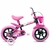 Bicicleta Aro 12 Infantil Track Arco Íris Preto com Rosa Fucsia