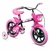 Bicicleta Aro 12 Infantil Track Arco Íris Preto com Rosa Fucsia - comprar online