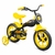 Bicicleta Aro 12 Infantil Tracktor Preto com Amarelo - comprar online
