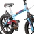 Bicicleta Aro 16 Infantil Track Dino Azul com Preto V-Brake com Rodinhas - DBike Online - Caloi, Cannondale, Shimano, Lazer, Absolute, Motul