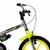 Bicicleta Aro 16 Infantil Track Dino Cromado com Verde Neon V-Brake com Rodinhas - DBike Online - Caloi, Cannondale, Shimano, Lazer, Absolute, Motul