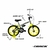 Bicicleta Aro 16 Infantil Track Dino Cromado com Verde Neon V-Brake com Rodinhas