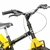 Bicicleta Aro 16 Infantil Track Dino Preto com Amarelo V-Brake com Rodinhas - loja online