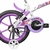 Bicicleta Aro 16 Infantil Track Pinky Branco com Lilás V-Brake com Rodinhas na internet