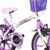 Bicicleta Aro 16 Infantil Track Pinky Branco com Lilás V-Brake com Rodinhas - DBike Online - Caloi, Cannondale, Shimano, Lazer, Absolute, Motul