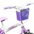 Bicicleta Aro 16 Infantil Track Pinky Branco com Lilás V-Brake com Rodinhas - loja online