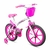 Bicicleta Aro 16 Infantil Track Pinky Branco com Rosa V-Brake com Rodinhas - comprar online