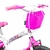 Bicicleta Aro 16 Infantil Track Pinky Branco com Rosa V-Brake com Rodinhas na internet