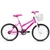 Bicicleta Aro 20 Infantil Track Cindy Rosa Fluor V-Brake