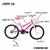 Imagem do Bicicleta Aro 20 Infantil Track Cindy Rosa Fluor V-Brake